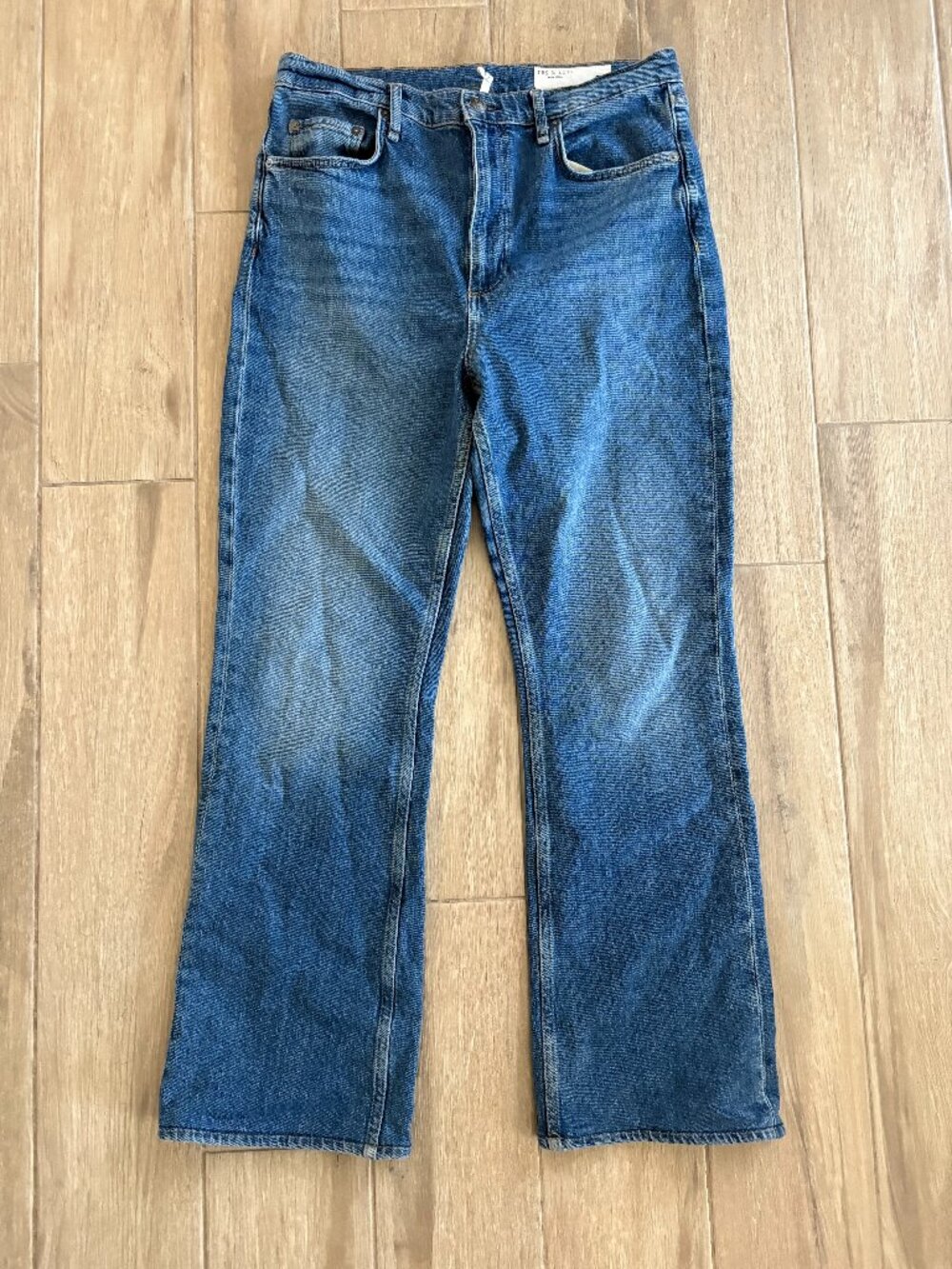 Rag & Bone Peyton High Rise Bootcut Jeans Women's 30 Blue Denim City Western - Picture 2 of 12